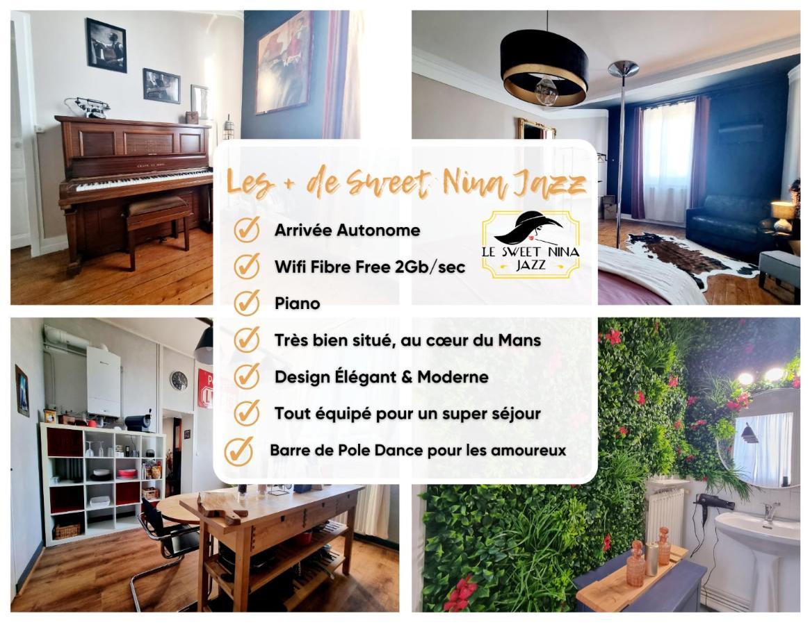 Sweet Nina Jazz Appartement Pour 5 Voyageurs, Situe A La Place De La Republique, Avec Parking Et Lit Queen Size Le Mans Buitenkant foto